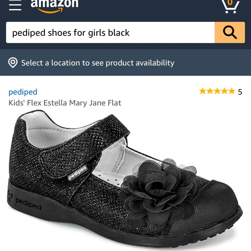 Pedi ped toddler  black shoes